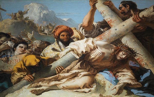 A 9ª Estação da Via Sacra: Jesus cai pela terceira vez com a cruz ...