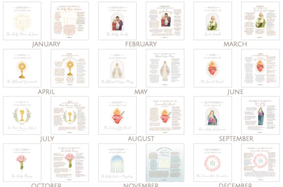 ¿Sabías que la Iglesia Católica dedica cada mes del año a una ...